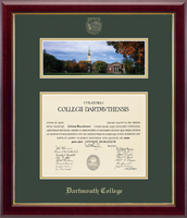 Dartmouth College diploma frame - Campus Scene Edition Diploma Frame in Gallery