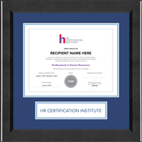 Human Resource Certification Institute certificate frame - Lasting Memories Banner Certificate Frame in Arena