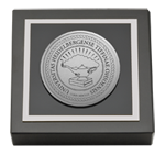 Heidelberg University Tiffin paperweight - Silver Engraved Medallion Paperweight