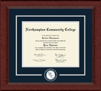 Northampton Community College diploma frame - Lasting Memories Circle Logo Diploma Frame in Sierra