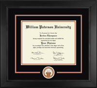 William Paterson University diploma frame - Lasting Memories Circle Logo Diploma Frame in Arena