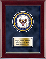 United States Navy Award frame - U.S. Navy Masterpiece Medallion Award Frame in Gallery