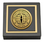 William Howard Taft University paperweight - Gold Engraved Medallion Paperweight