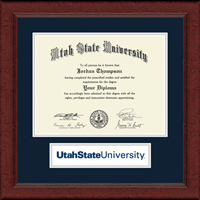 Utah State University diploma frame - Lasting Memories Banner Diploma Frame in Sierra