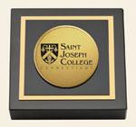 Saint Joseph College in Connecticut paperweight - Gold Engraved Medallion Paperweight
