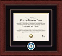 Carol Martin Gatton Academy diploma frame - Lasting Memories Circle Logo Diploma Frame in Sierra