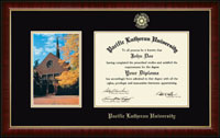 Pacific Lutheran University diploma frame - Campus Scene Diploma Frame in Murano