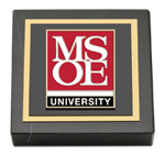 Milwaukee School of Engineering paperweight - MSOE Masterpiece Medallion Paperweight