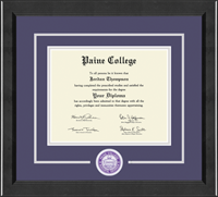 Paine College diploma frame - Lasting Memories Circle Logo Diploma Frame in Arena