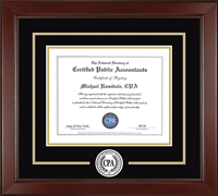 CPA Directory Inc. certificate frame - Lasting Memories Circle Logo Certificate Frame in Sierra