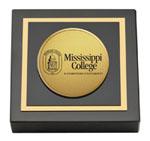 Mississippi College paperweight - Gold Engraved Paperweight