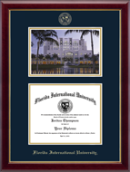 Florida International University diploma frame - Campus Scene Diploma Frame in Gallery