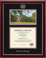 Grinnell College diploma frame - Campus Scene Edition Diploma Frame in Gallery