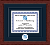 American Association of Airport Executives certificate frame - Lasting Memories Circle Logo Certificate Frame in Sierra