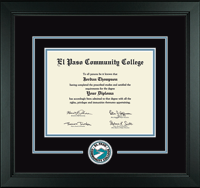 El Paso Community College diploma frame - Lasting Memories Circle Logo Diploma Frame in Arena