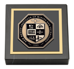 New Mexico Institute of Mining & Technology paperweight - Masterpiece Medallion Paperweight