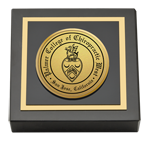 Palmer College of Chiropractic West Campus paperweight - Gold Engraved Medallion Paperweight