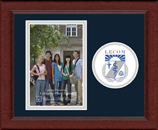 Lake Erie College of Osteopathic Medicine photo frame - Lasting Memories Circle Logo Photo Frame in Sierra