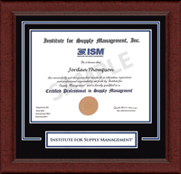 Institute for Supply Management certificate frame - Lasting Memories Certificate Frame in Sierra