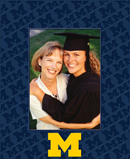 University of Michigan photo frame - Spectrum Pattern Photo Frame
