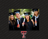 Texas Tech University photo frame - Spectrum Pattern Photo Frame