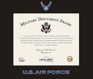 United States Air Force certificate frame - Spectrum Wall Certificate Frame Expo Black in Expo Black