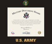 United States Army certificate frame - Spectrum Wall Certificate Frame in Expo Black