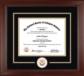 The National Society of Collegiate Scholars certificate frame - Lasting Memories Circle Logo Certificate Frame in Sierra