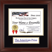 The American Prize certificate frame - Lasting Memories Banner Certificate Frame in Sierra