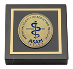 American Society of Addiction Medicine paperweight - Masterpiece Medallion Paperweight