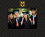 University of Missouri Columbia photo frame - Spectrum Pattern Photo Frame