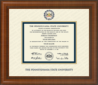 Pennsylvania State University diploma frame - Dimensions Plus Diploma Frame in Prescott