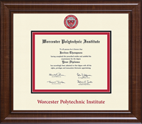 Worcester Polytechnic Institute diploma frame - Dimensions Plus Diploma Frame in Prescott