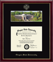Oregon State University diploma frame - Campus Scene Diploma Frame in Galleria