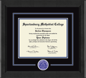 Spartanburg Methodist College diploma frame - Lasting Memories Circle Logo Diploma Frame in Arena