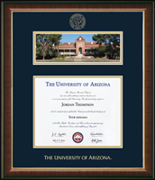 The University of Arizona diploma frame - Campus Scene Diploma Frame in Murano