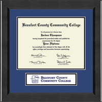 Beaufort County Community College diploma frame - Lasting Memories Banner Diploma Frame in Arena