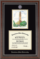 Louisiana State University diploma frame - Campus Scene Masterpiece Diploma Frame in Chateau