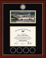 United States Navy certificate frame - Challenge Coins Campus Scene Masterpiece Certificate Frame in Redding