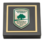 Greenwich Academy paperweight - Masterpiece Medallion Paperweight