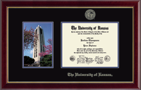 The University of Kansas diploma frame - Campus Scene Diploma Frame in Gallery