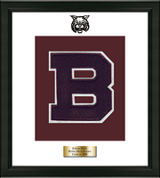 Bethel High School in Connecticut varsity letter frame - Varsity Letter Frame in Obsidian