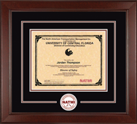 North American Transportation Management Inst certificate frame - Lasting Memories Circle Logo Certificate Frame in Sierra