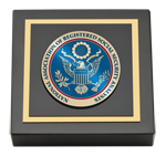 National Association of Registered Social Security Analysts paperweight - Masterpiece Medallion Paperweight