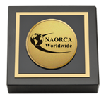 National Anti-Organized Retail Crime Association, Inc. paperweight - Gold Engraved Medallion Paperweight