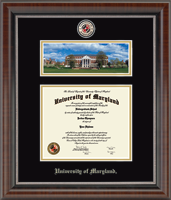 University of Maryland, College Park diploma frame - McKeldin Library- Campus Scene Masterpiece Diploma Frame in Chateau