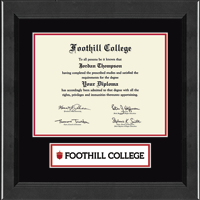 Foothill College diploma frame - Lasting Memories Banner Diploma Frame in Arena