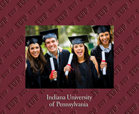 Indiana University of Pennsylvania photo frame - Spectrum Pattern Photo Frame