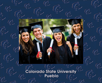Colorado State University Pueblo photo frame - Spectrum Pattern Photo Frame