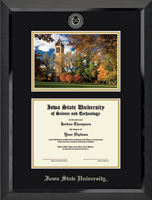Iowa State University diploma frame - Campus Scene Diploma Frame in Eclipse